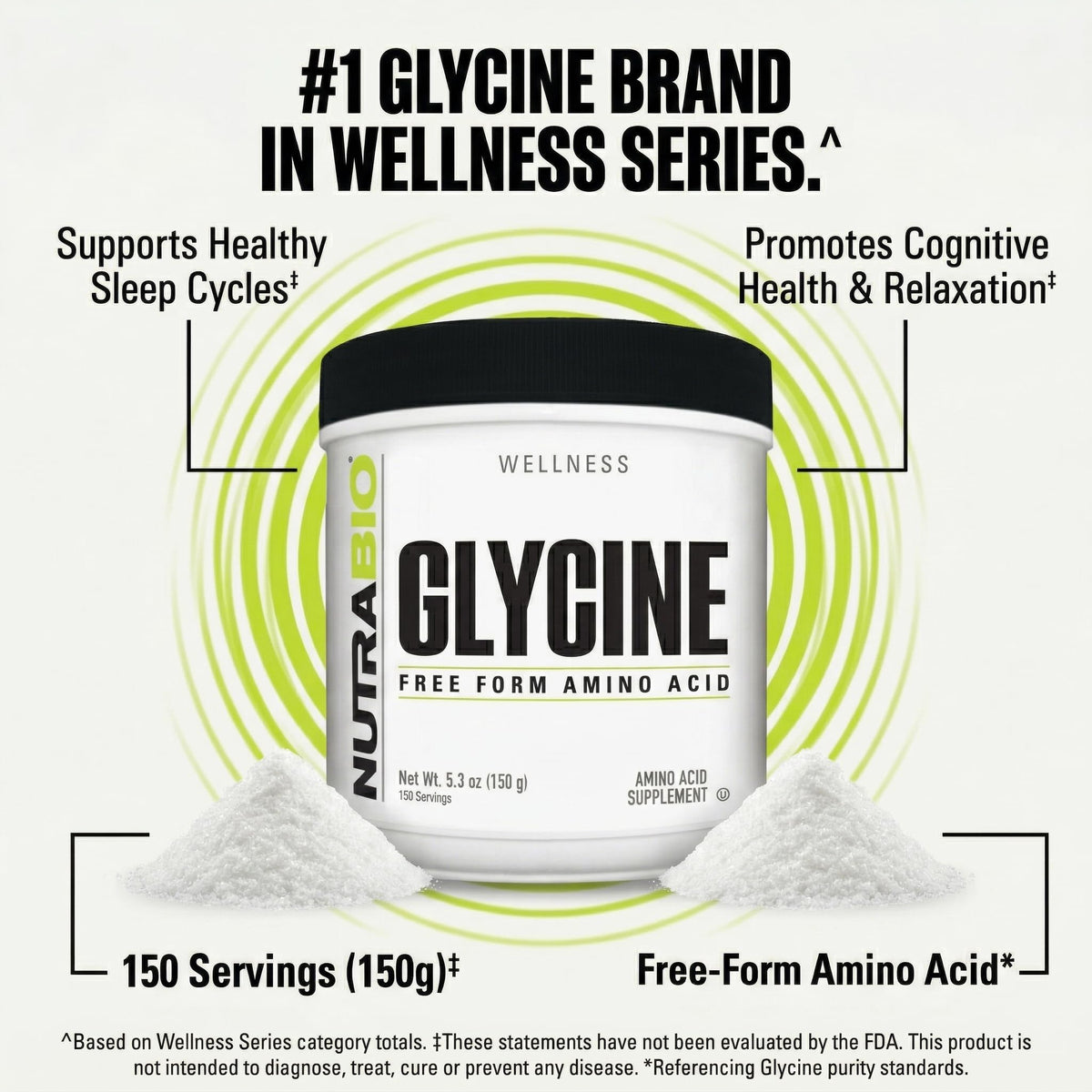 NutraBio Glycine Powder Amino Acid Supplement - 150g - image 7