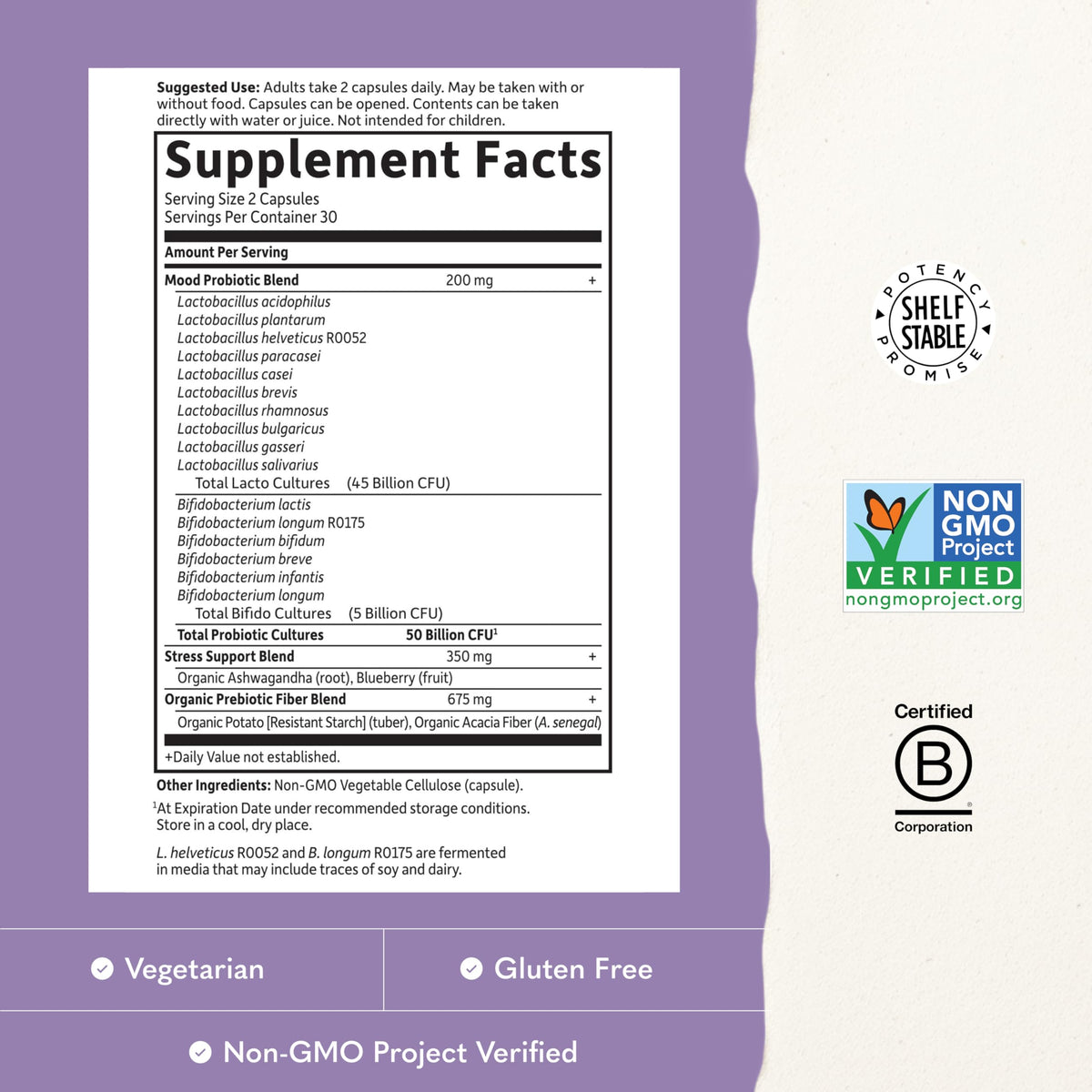 Garden of Life Dr. Formulated Mood+ Probiotics
