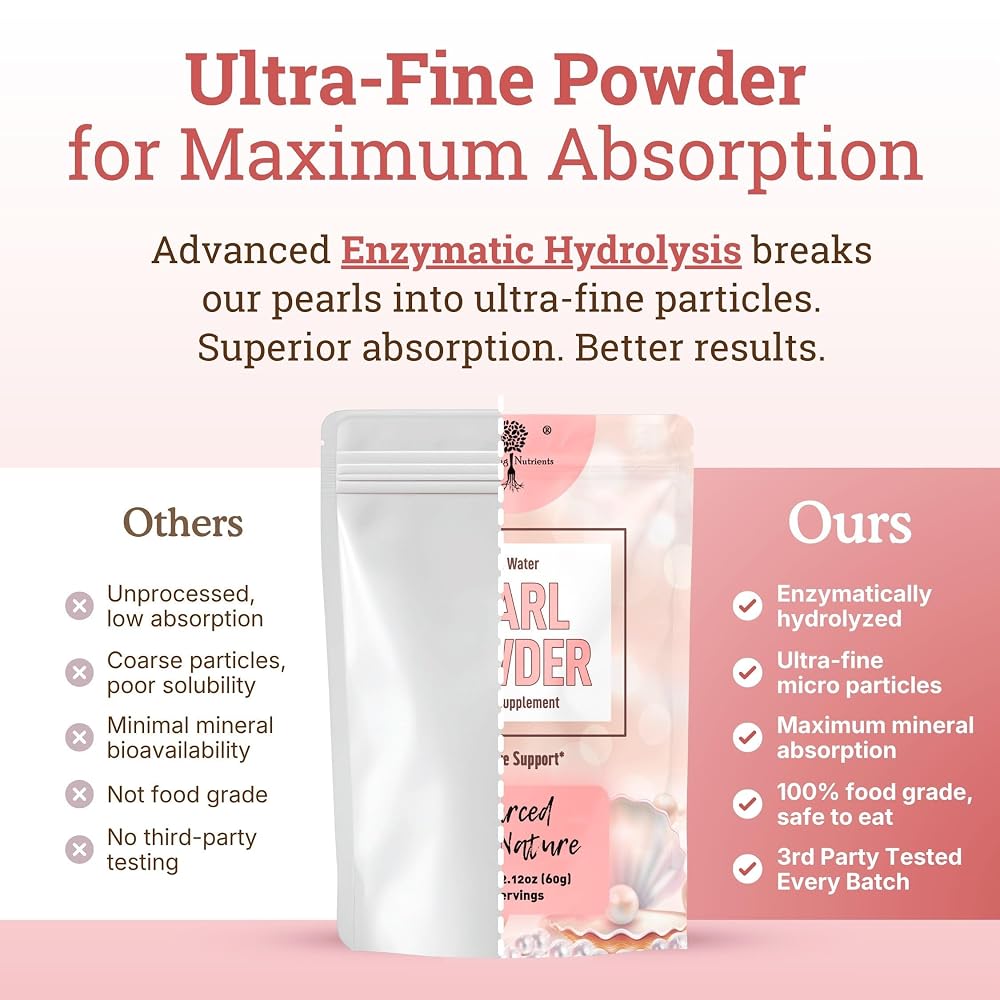 Nourishing Nutrients Pearl Powder Organic for Skin & Teeth - 60g - image 5
