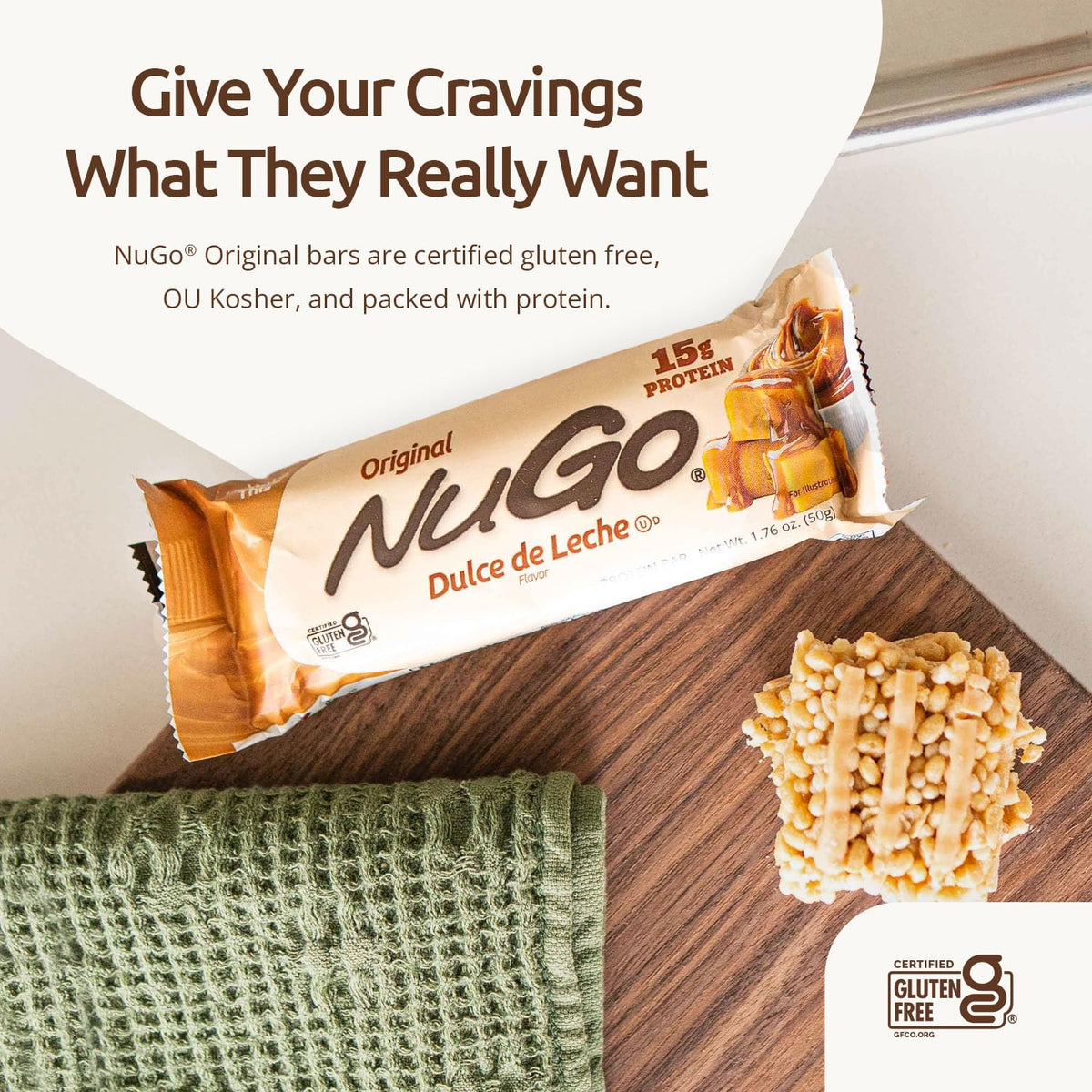 NuGo Original, Variation Twister, 15g Protein Bar, Gluten Free