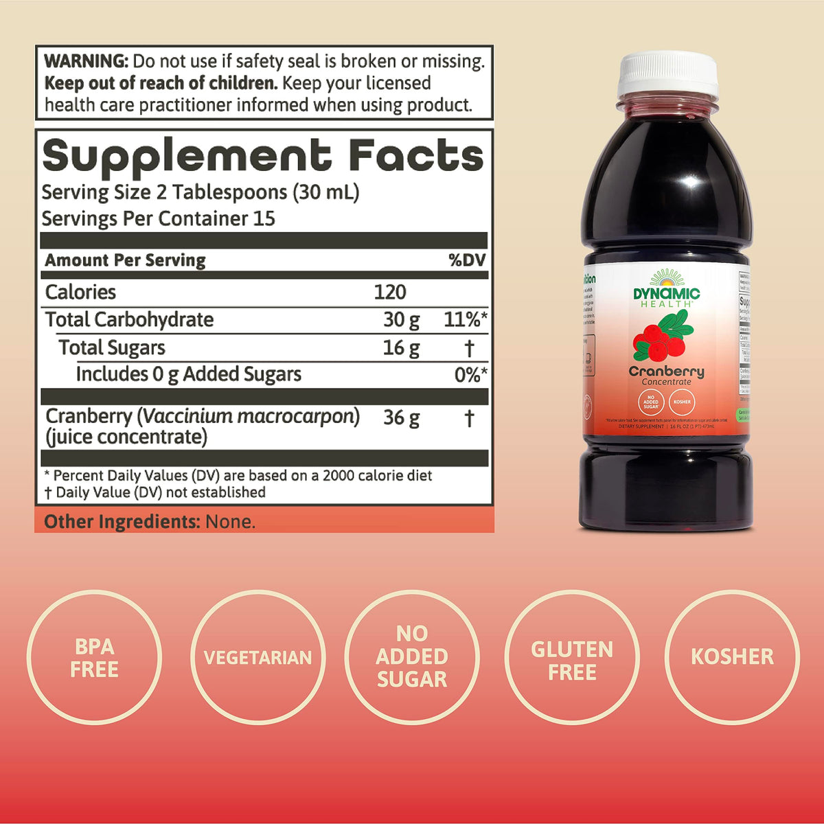 Dynamic Health Pure Black Cherry Unsweetened