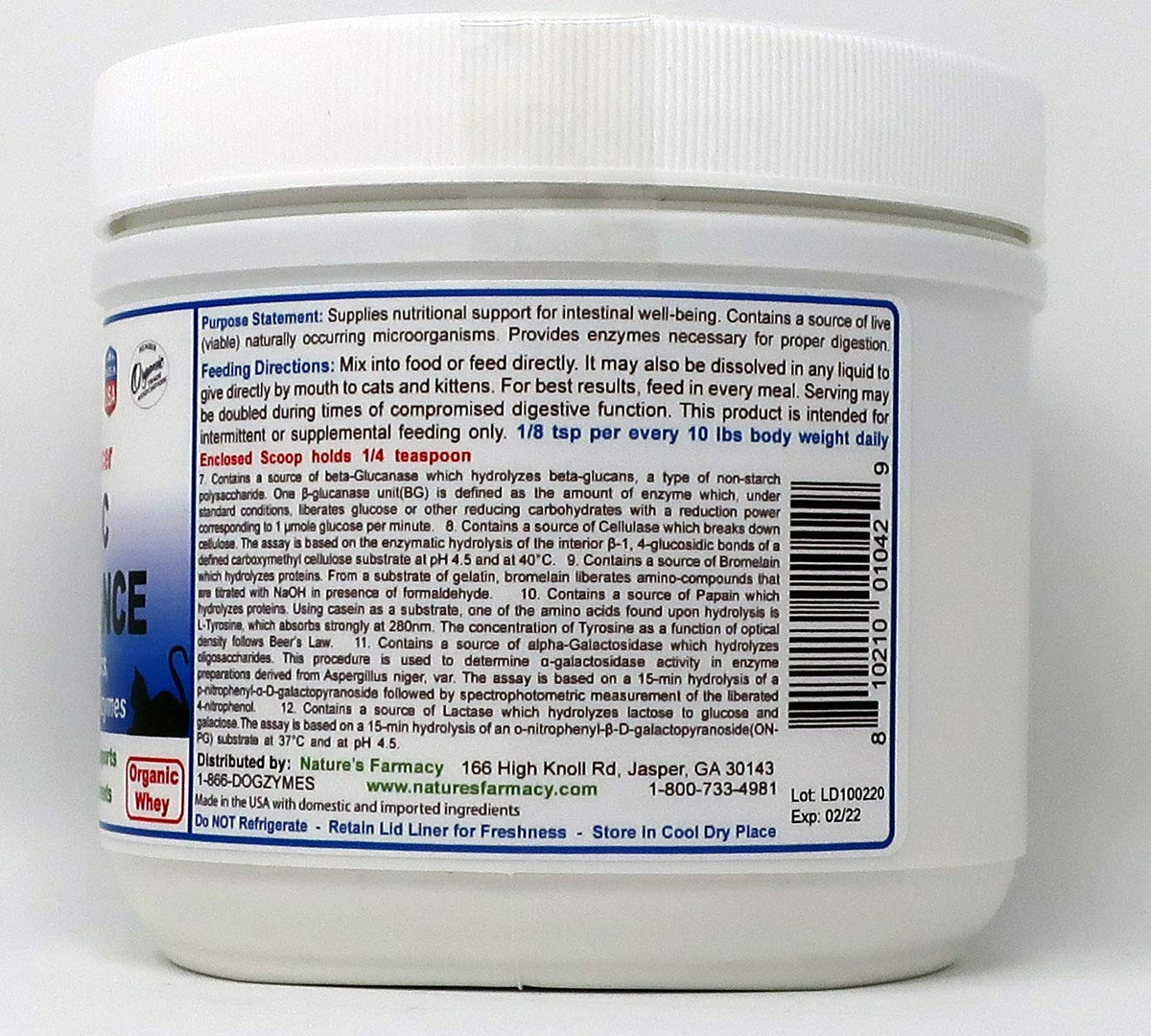 CATZYMES Probiotic Daily Balance Prebiotics Powder - 8 oz - image 3