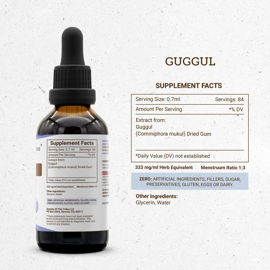 Secrets of the Tribe Guggul Tincture Alcohol-Free Liquid Extract