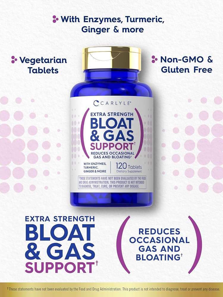 Carlyle Bloat & Gas Support - 120 Tablets - image 4