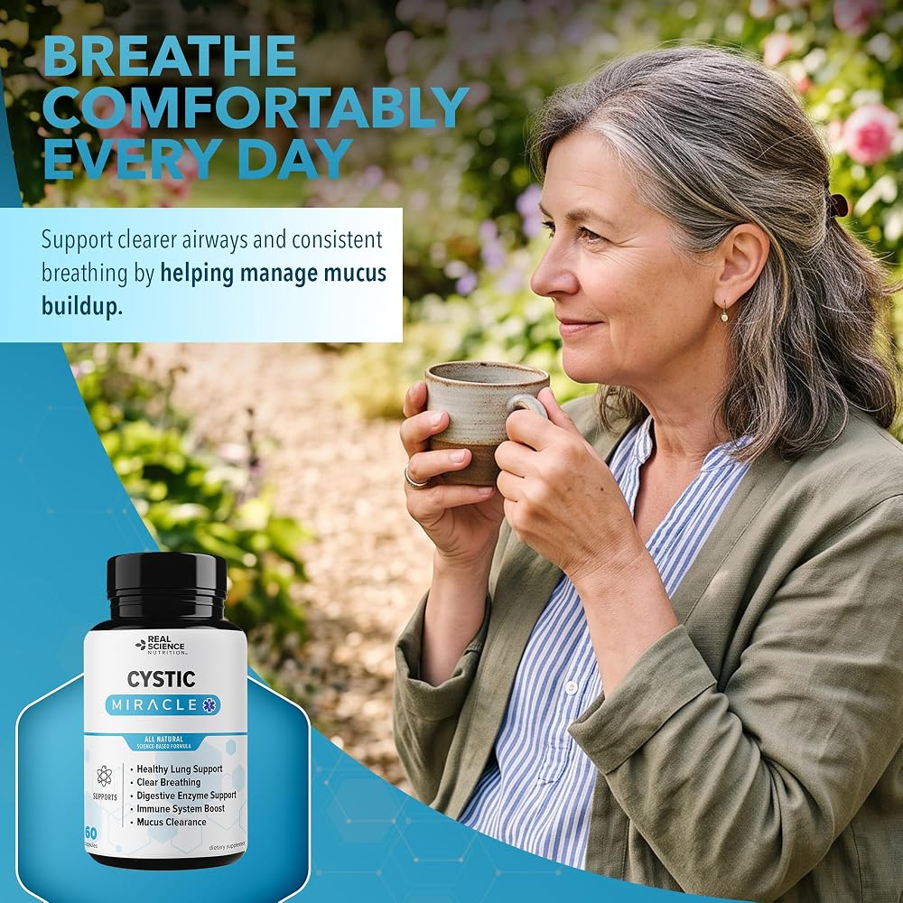 Real Science Nutrition Cystic Miracle Lung Support - 60 Capsules - image 5