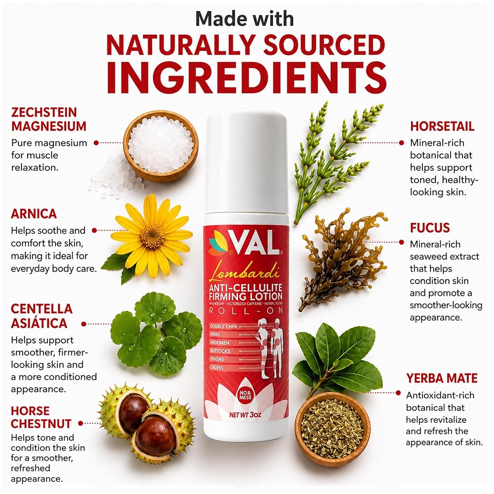 VAL Anti Cellulite Firming Roll-On with Caffeine & Magnesium - 3oz - image 3