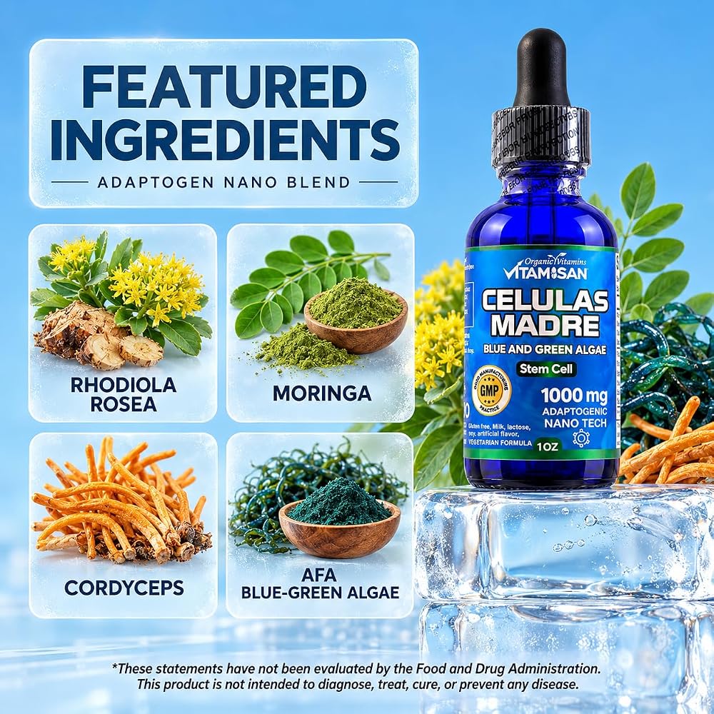 VITAMISAN Celulas Madres Stem Cell Support 1000mg - 1 Fl Oz - image 5