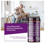 ResVitale Resveratrol 250 mg Antioxidant - 120 Vegetarian Capsules - image 6