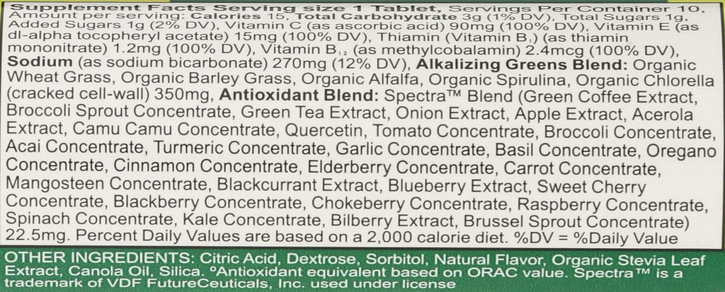 Amazing Grass Lemon Lime Green Superfood Drink Tabs - 10 Tablets - image 3