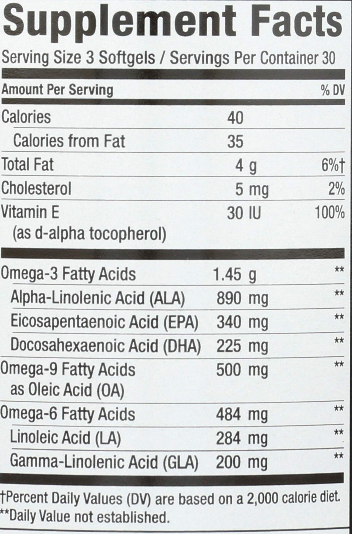 Nature's Way Mega 3/6/9 Omega Blend 1350mg - 90 Softgels - image 3