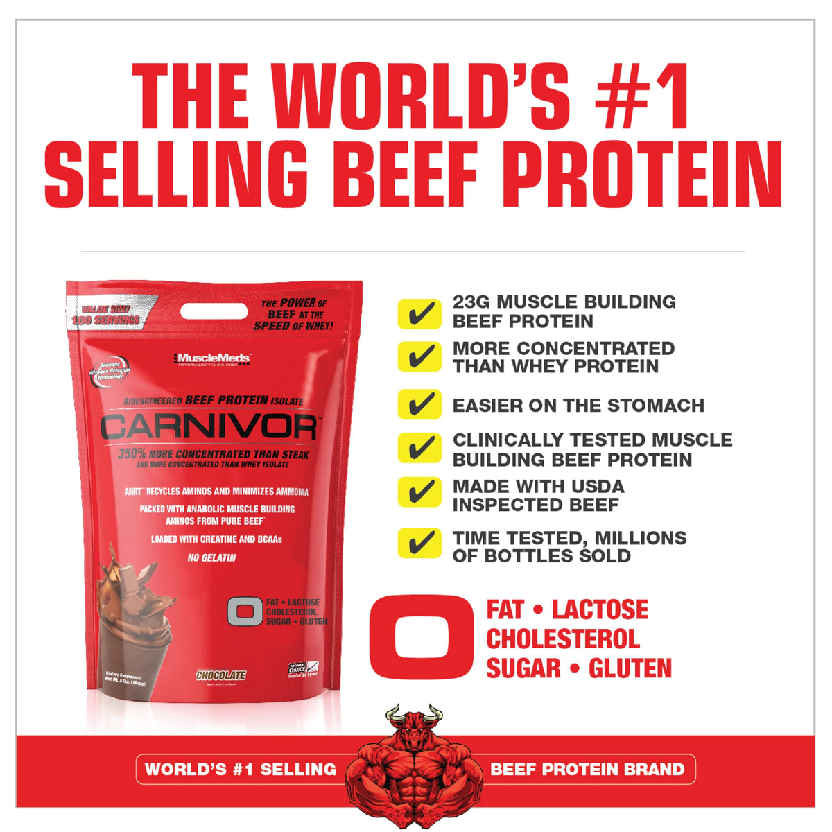 MuscleMeds Carnivor Beef Protein Isolate Powder