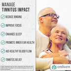 Enliven Tinnitus Relief Pills with B12 Inositol - 180 Caplets - image 6