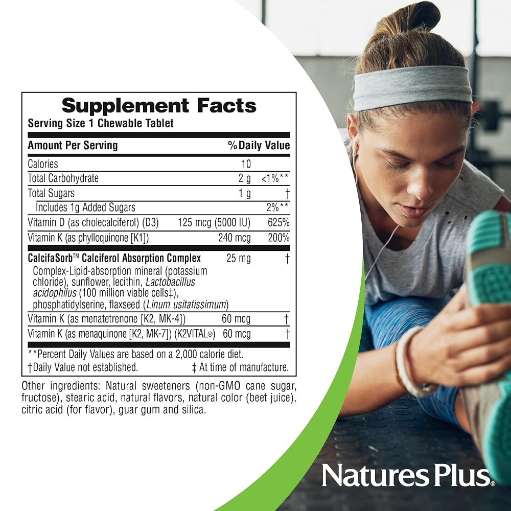 NaturesPlus D & K Complex Mixed Berry Chewables - 60 Count - image 4