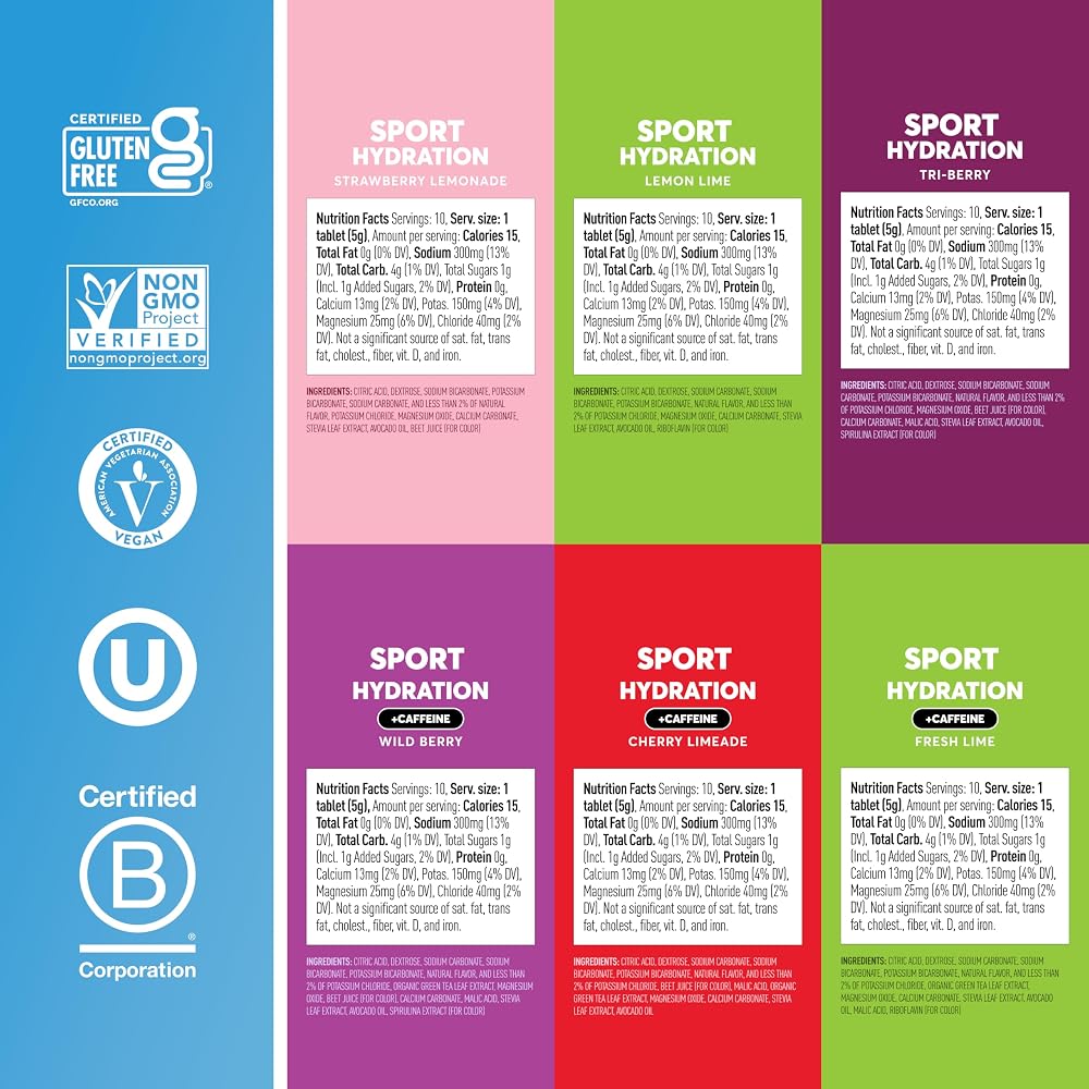 Nuun Sport + Caffeine Electrolyte Tablets Variety Pack - 60 Tablets - image 5