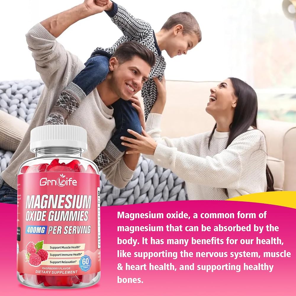 GrnLife Magnesium Oxide Gummies 400mg
