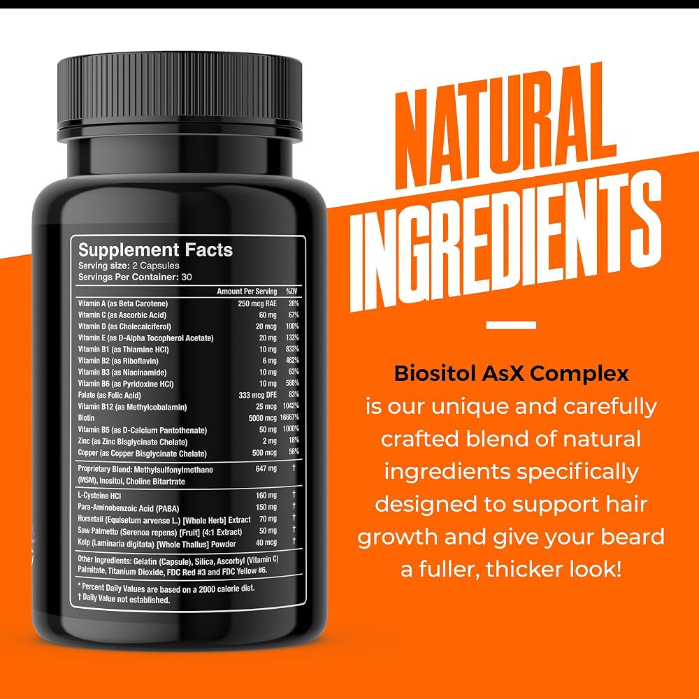 Wild Willies Beard Growth Vitamins for Men - 60 Capsules - image 4