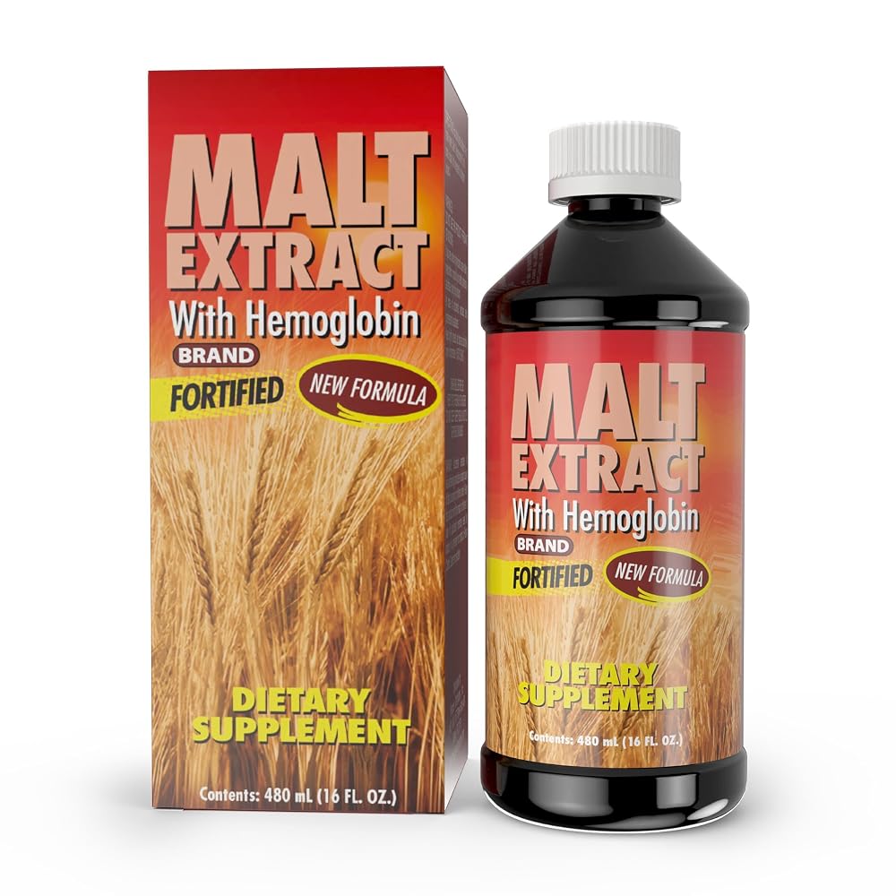 MALT EXTRACT Malt and Hemoglobin Extract Energy Supplement - 32 Fl Oz