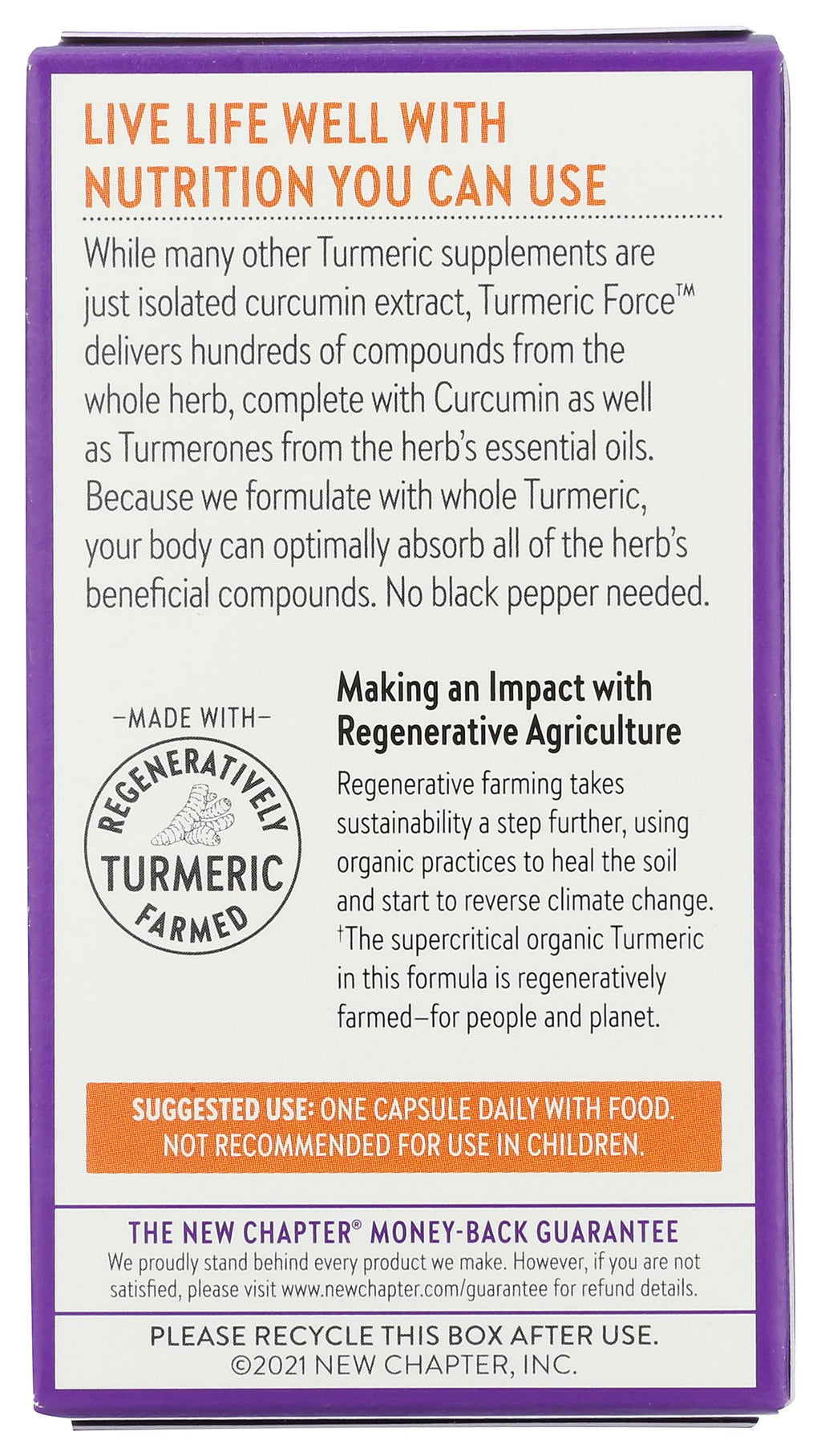 New Chapter Turmeric Force - 30 Capsules - image 2
