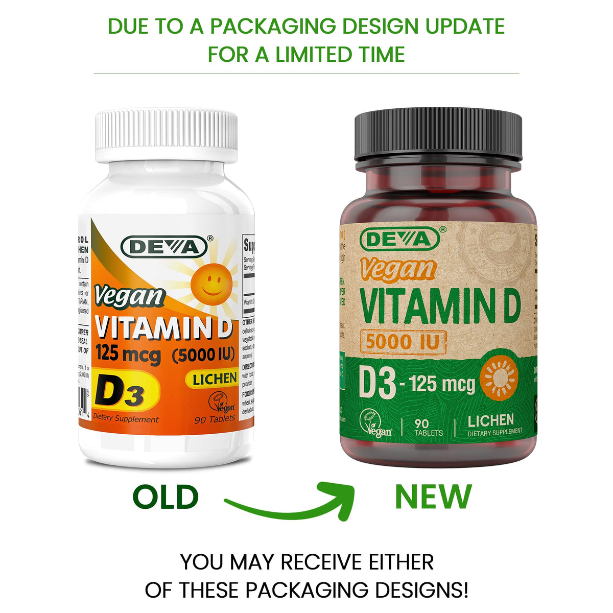 DEVA Vitamin D3 5000 IU Vegan Supplement - 90 Tablets - image 2