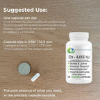 EcoIntegratives Vitamin D3 4000 IU Cholecalciferol - 120 Vegetable Capsules - image 3
