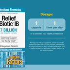 Natural Factors ReliefBiotic IB Probiotic 7 Billion CFU - 30 Vegetarian Capsules - image 3