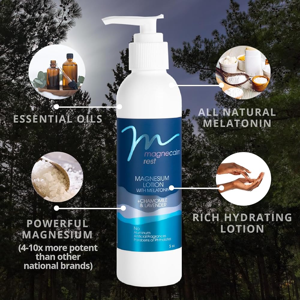 MG12 MagneCalm Rest Lotion with Melatonin & Lavender - 5 Fl Oz - image 3