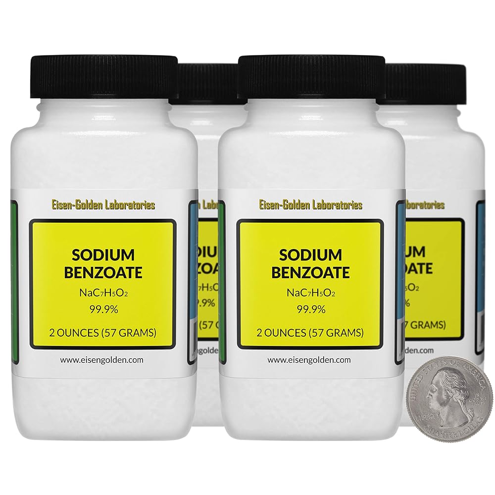 Eisen-Golden Laboratories Sodium Benzoate 99.9% USP Food Grade - 8 oz