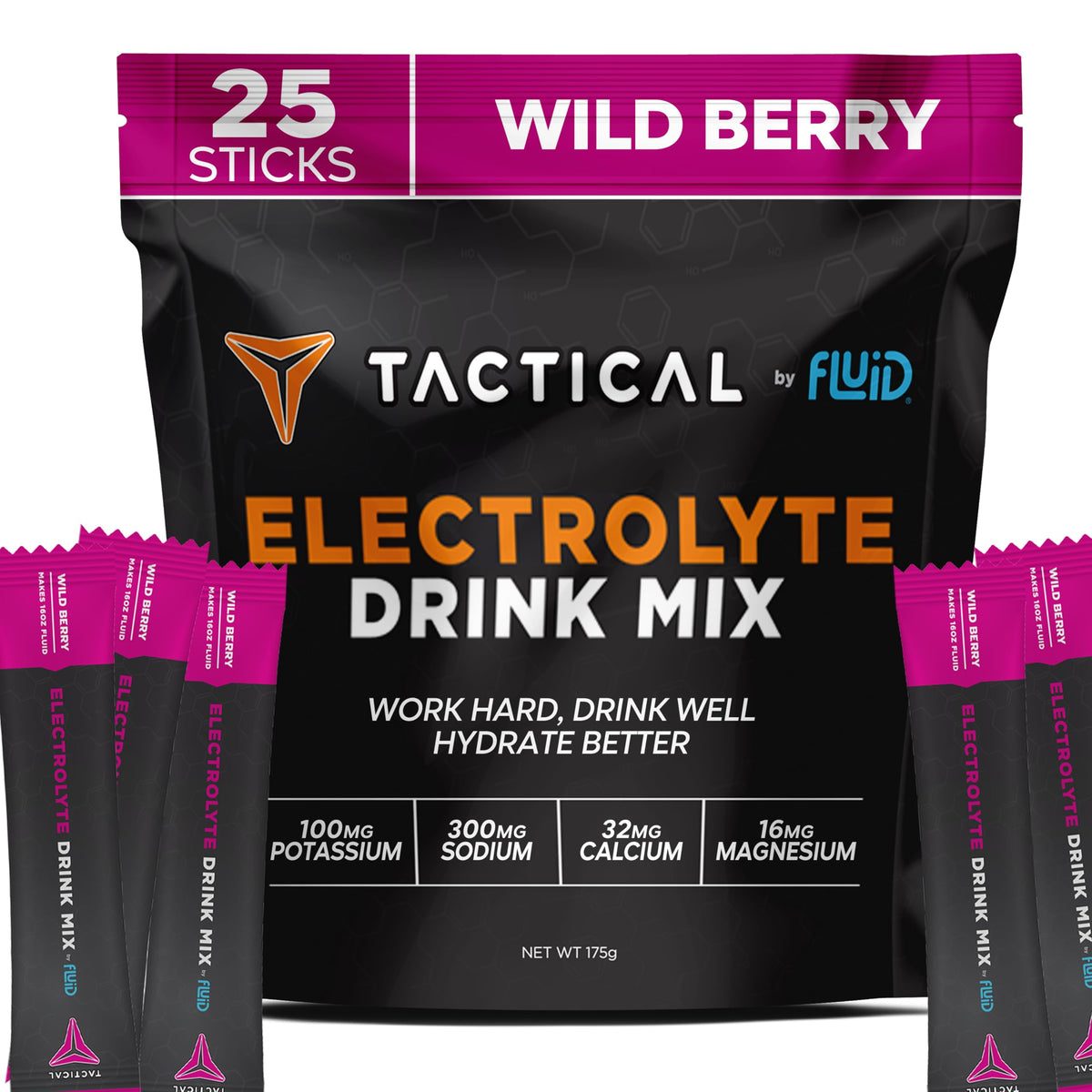Fluid Tactical - 25 Count Electrolyte Powder