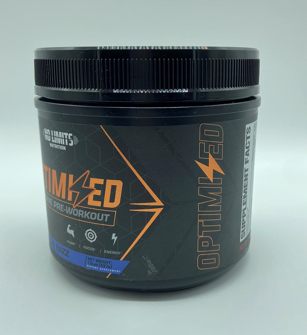 No Limits Nutrition Optimized Blue Razz Pre-Workout Powder - 30 Servings - image 9