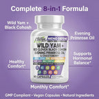 Clean Nutraceuticals Wild Yam Root Hormone Balance Capsules - 60 Count - image 8