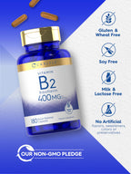 Carlyle Vitamin B-2 400mg Riboflavin - 180 Capsules - image 5