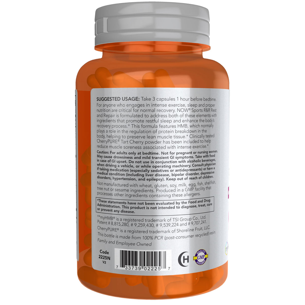 NOW Sports R&R Rest and Repair for Sleep - 90 Vegetarian Capsules - image 3