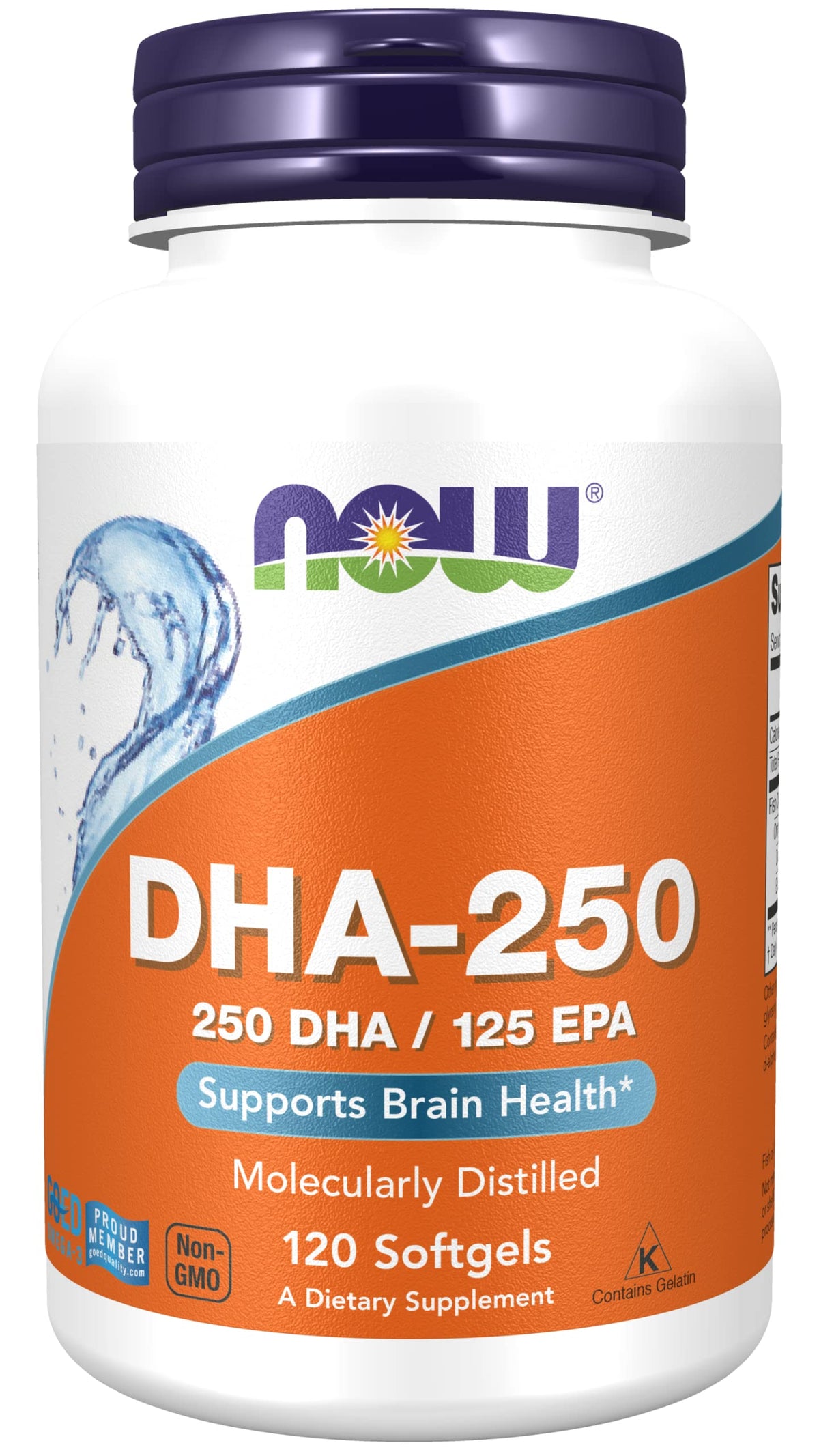 Now Foods DHA-250 50% DHA Softgels - 240 Count