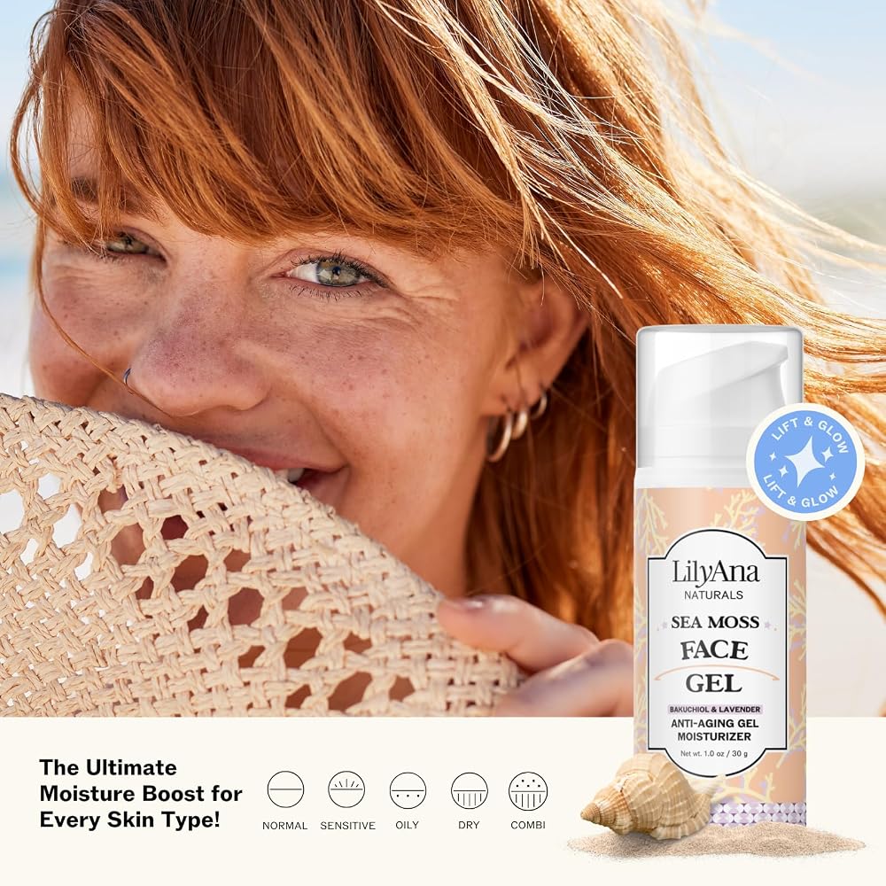 LilyAna Naturals Sea Moss with Bakuchiol Face Gel - 1 oz - image 3