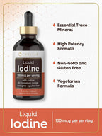 Carlyle Liquid Iodine Drops 150 mcg - 4 fl oz - image 4