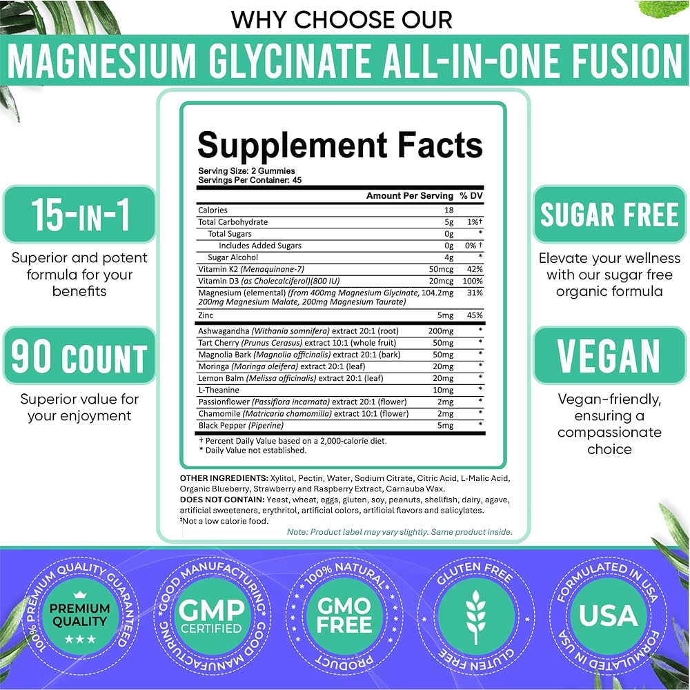Adndale Magnesium Glycinate Gummies