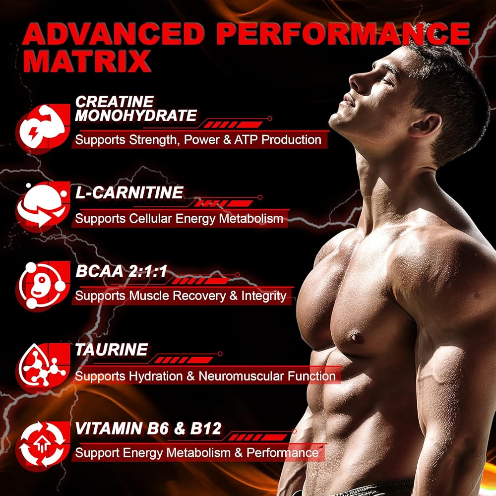 LanranBee Creatine Monohydrate Gummies with L-Carnitine & Taurine - 120 Count - image 4