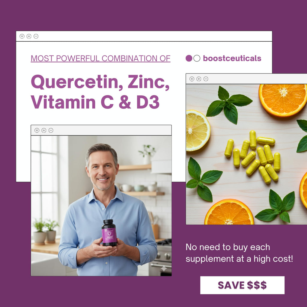 BoostCeuticals Quercetin with Zinc 500mg - 120 Vegan Capsules - image 6