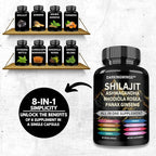 Darkingwings Shilajit 8-in-1 Herbal Supplement - 60 Capsules - image 4