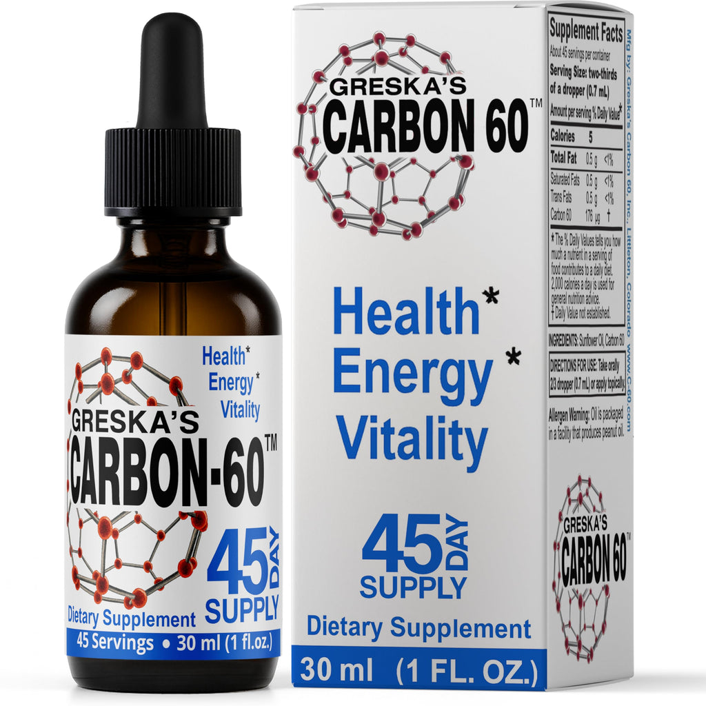 Greska's Carbon-60 Carbon 60 in Organic Sunflower Oil