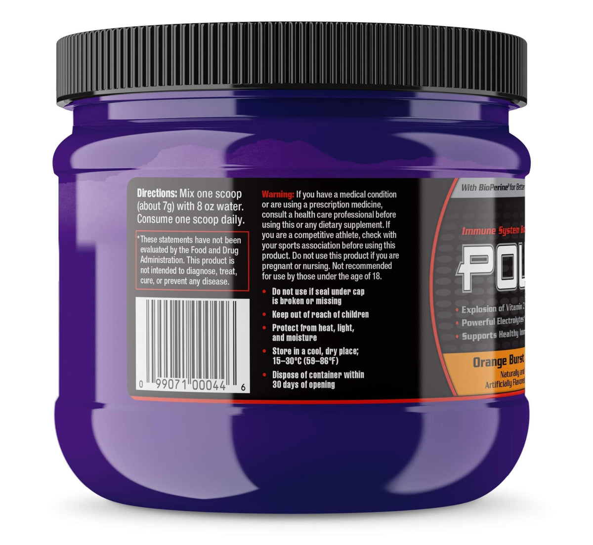 Ultimate Nutrition Power Vitamin C Immune Booster Orange Burst - 30 Servings - image 5