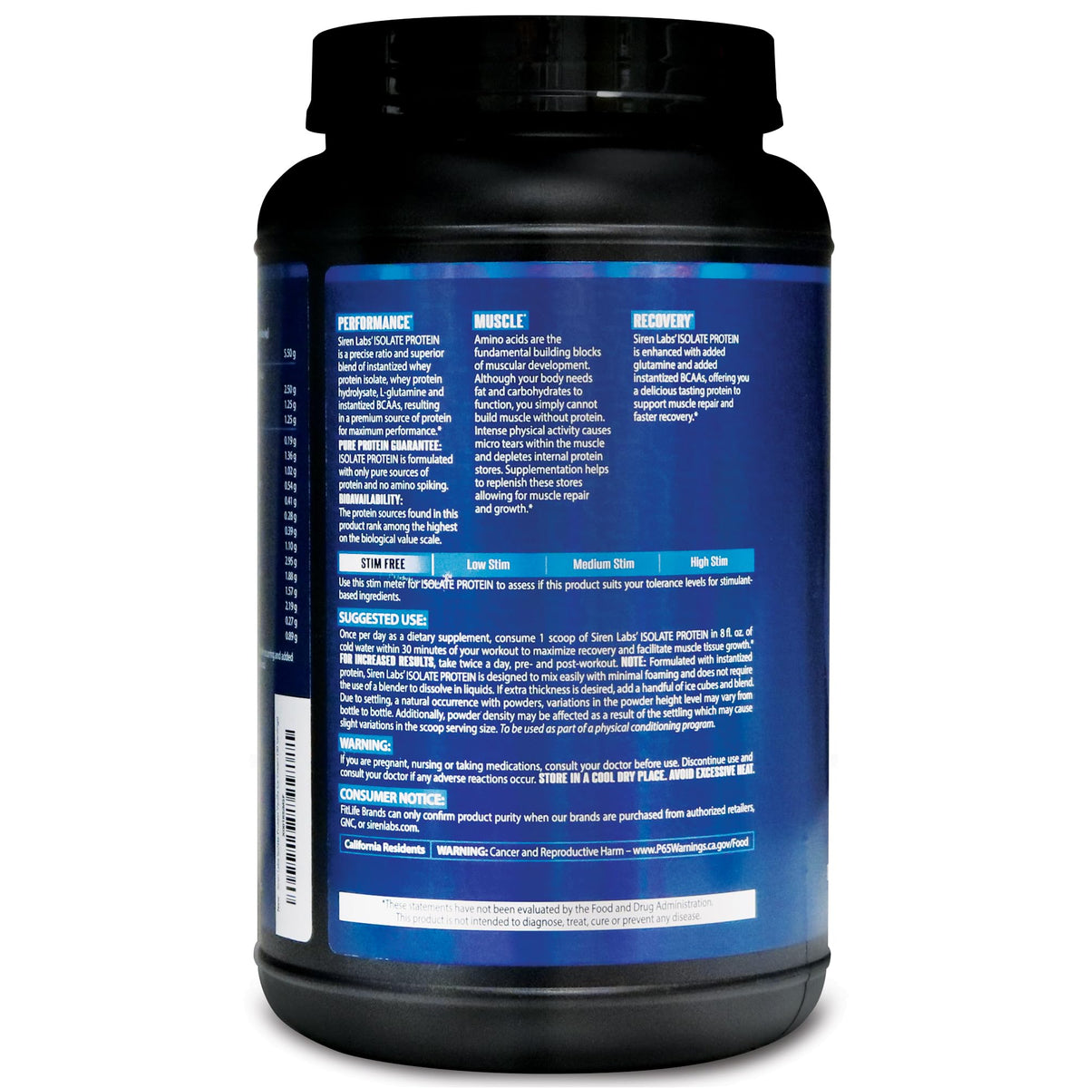SIRENLABS Isolate Premium Whey Protein Vanilla Ice Cream - 30 Servings - image 4