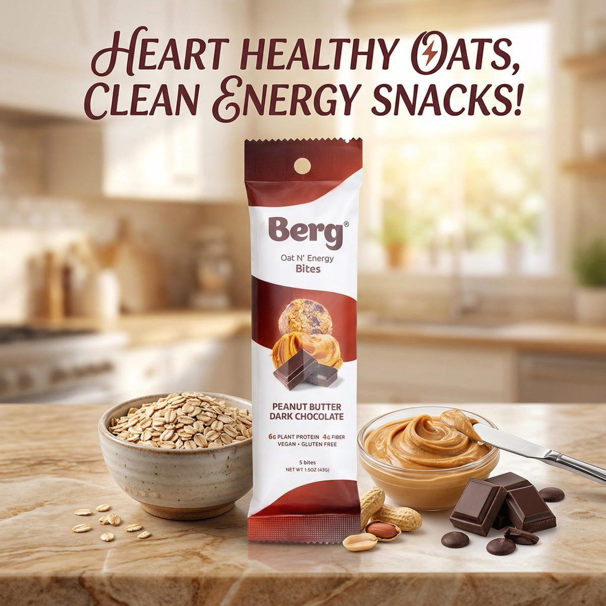 Berg Oat N' Energy Bites - Non-GMO