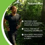 NaturesPlus Ultra Bromelain 1500 mg - 60 Vegetarian Tablets - image 4