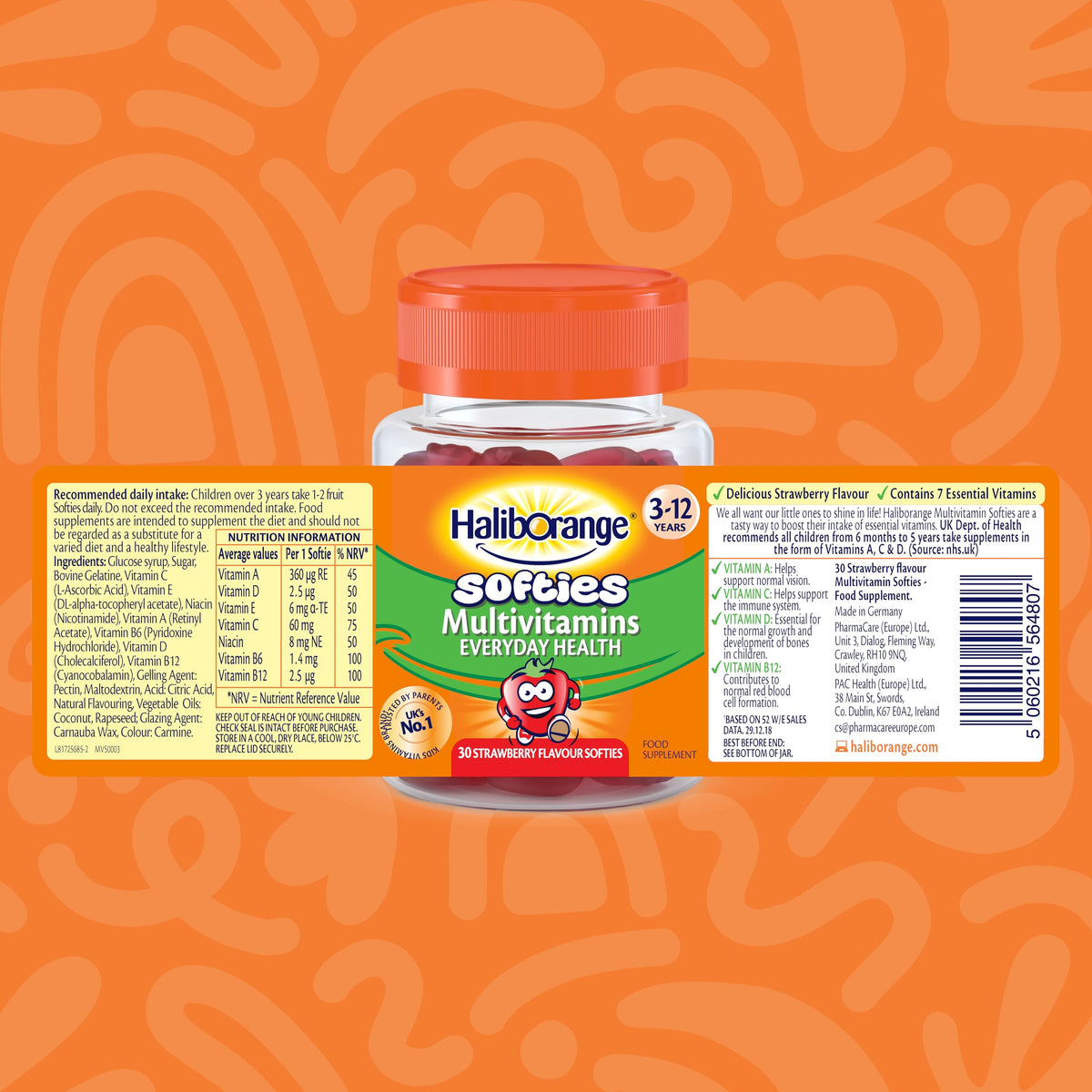 Haliborange Kids Multivitamin Strawberry Softies - 30 Softgels - image 2
