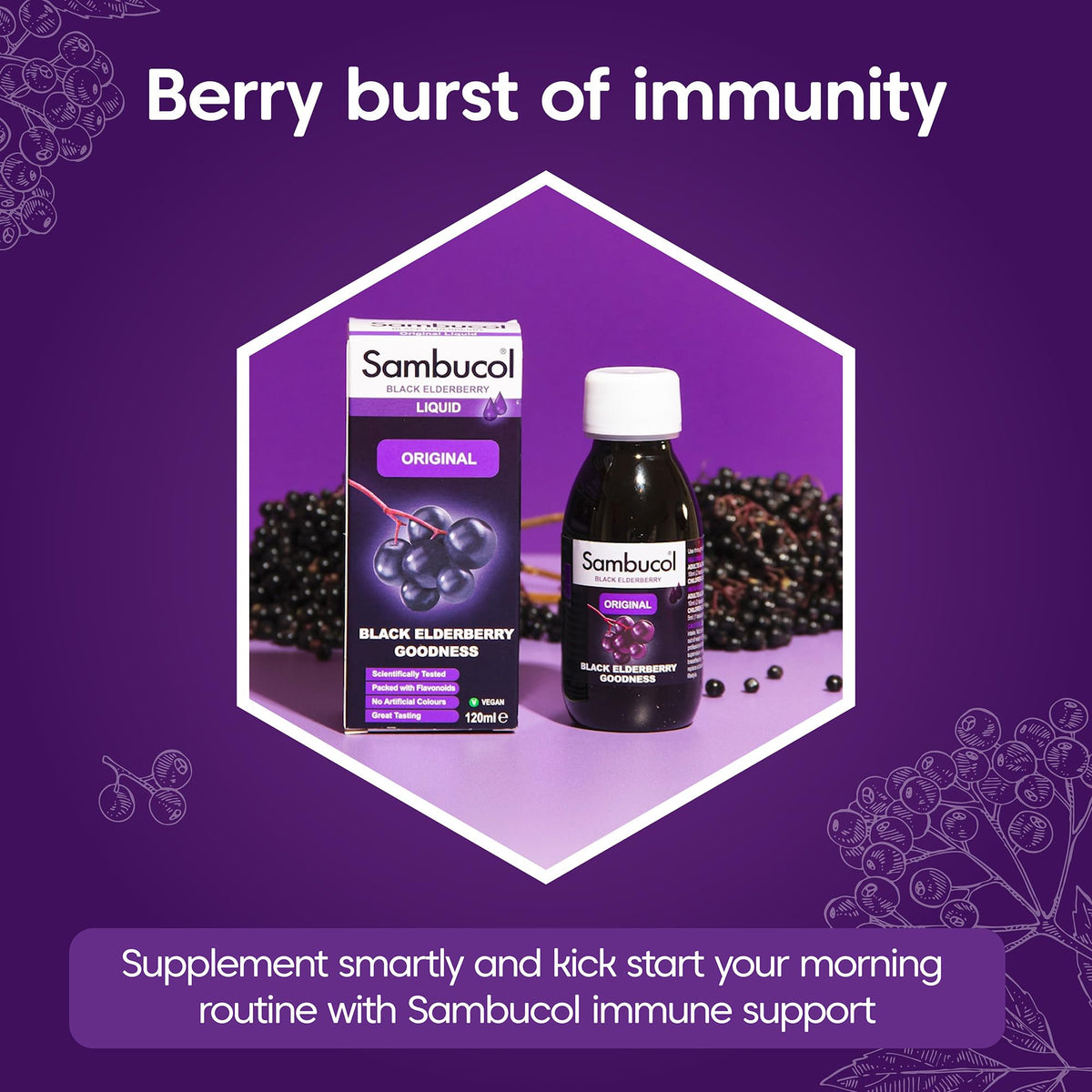 Sambucol Original Black Elderberry Extract Immune Support - 120ml - image 7