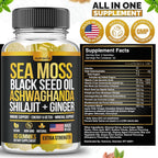 Nutravia Sea Moss, Black Seed Oil & Ashwagandha Gummies - 60 Gummies - image 6