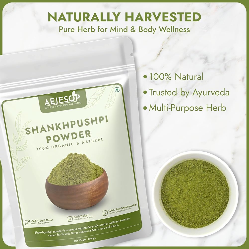 AEJESOP Shankhpushpi Powder for Memory & Digestion - 200g - image 4