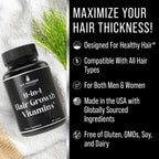 Hair Thickness Maximizer 11-in-1 Hair Growth Vitamins - 90 Capsules - image 3