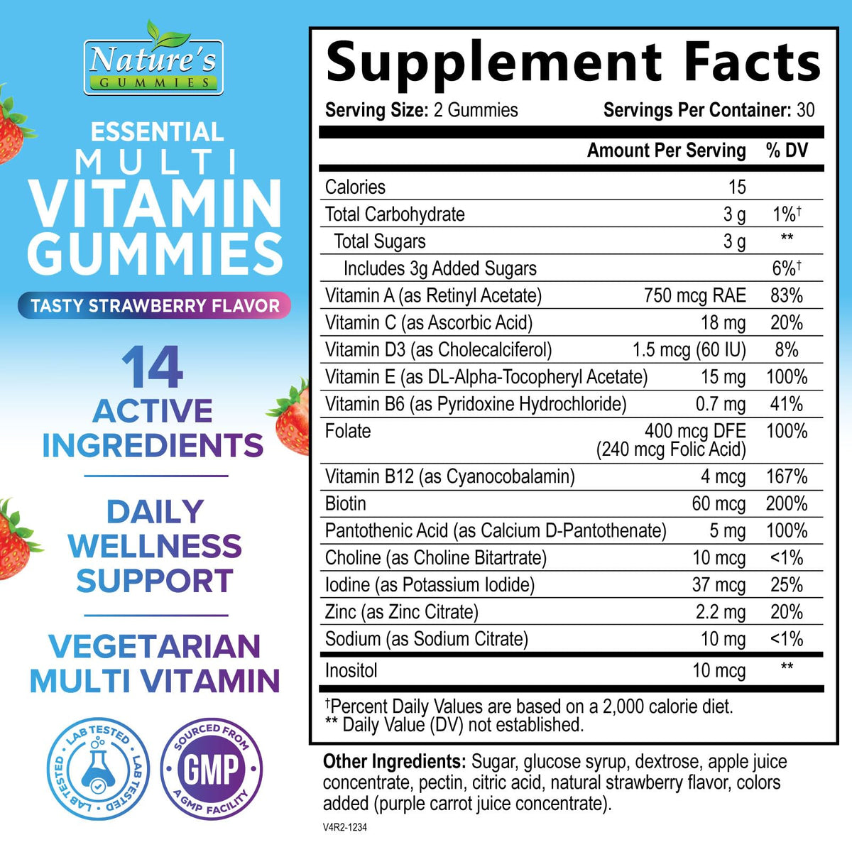Nature's Gummies Multivitamin Gummies for Daily Energy Support - 60 Gummies - image 2
